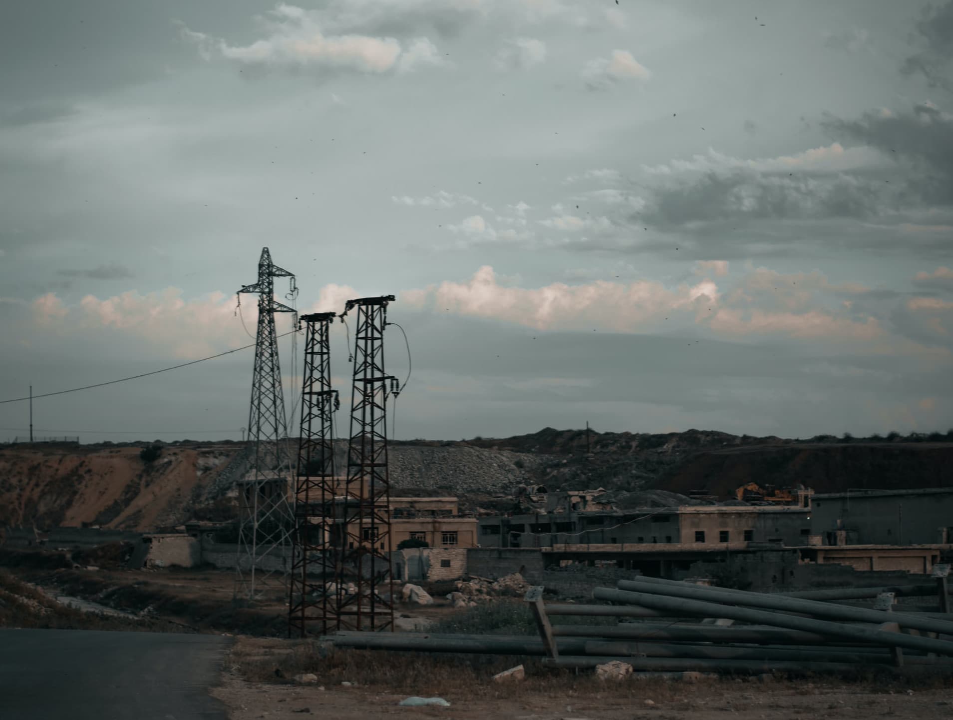 An empty Syrian village at sunrise. An empty Syrian village at sunrise.